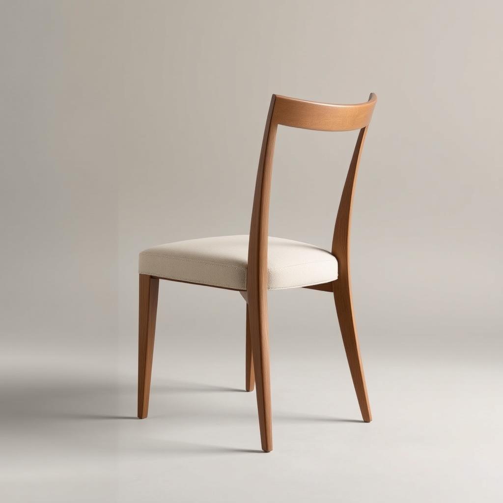 Minimalistische eetkamerstoel model Zaffari met strakke lijnen en hoogwaardige afwerking