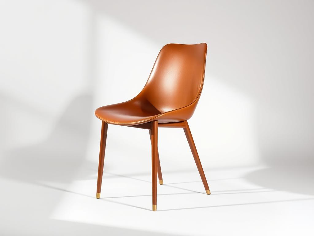 Minimalistische luxe eetkamerstoel van Gubi met verfijnde details Minimalistische luxe eetkamerstoel van Gubi met verfijnde details