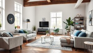 Modern ingericht woonkamer met kosten inrichten huis overzicht