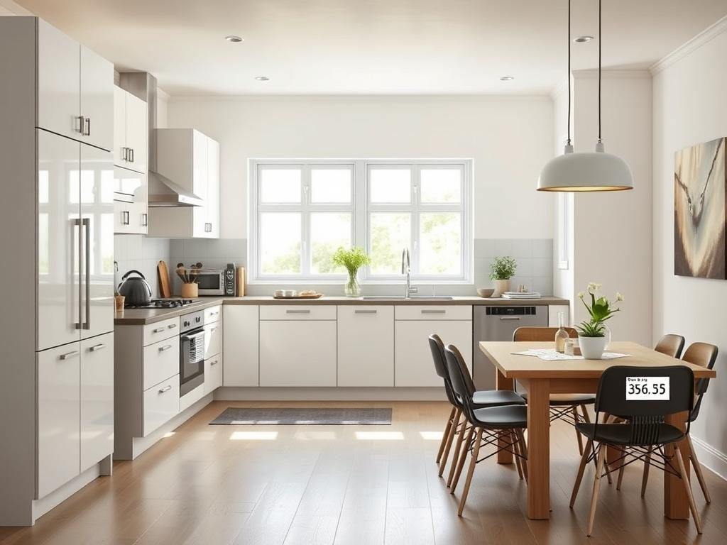 Moderne keuken met prijsoverzicht voor kosten inrichting huis Moderne keuken met prijsoverzicht voor kosten inrichting huis