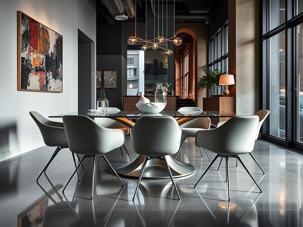 Moderne stoere eetkamerstoelen met innovatieve materialen en vormen
