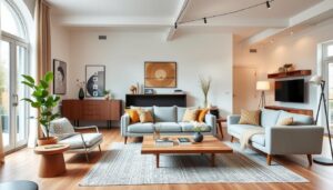 Moderne woonkamer met stijlvolle meubels van een van de beste meubelzaken