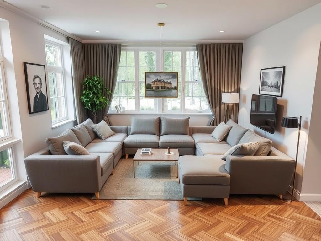 Modulaire bank geschikt voor kleine woonkamer Modulaire bank geschikt voor kleine woonkamer