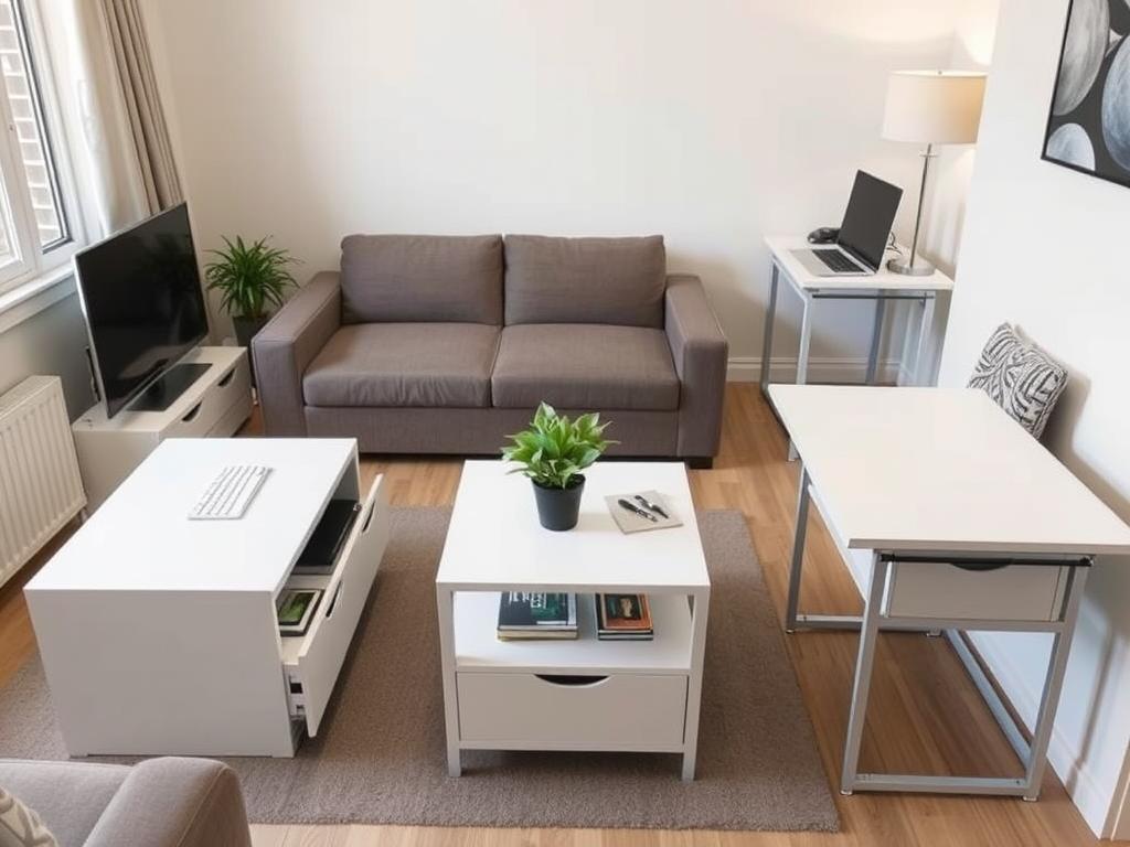 Multifunctionele tafels voor een kleine woonkamer Multifunctionele tafels voor een kleine woonkamer