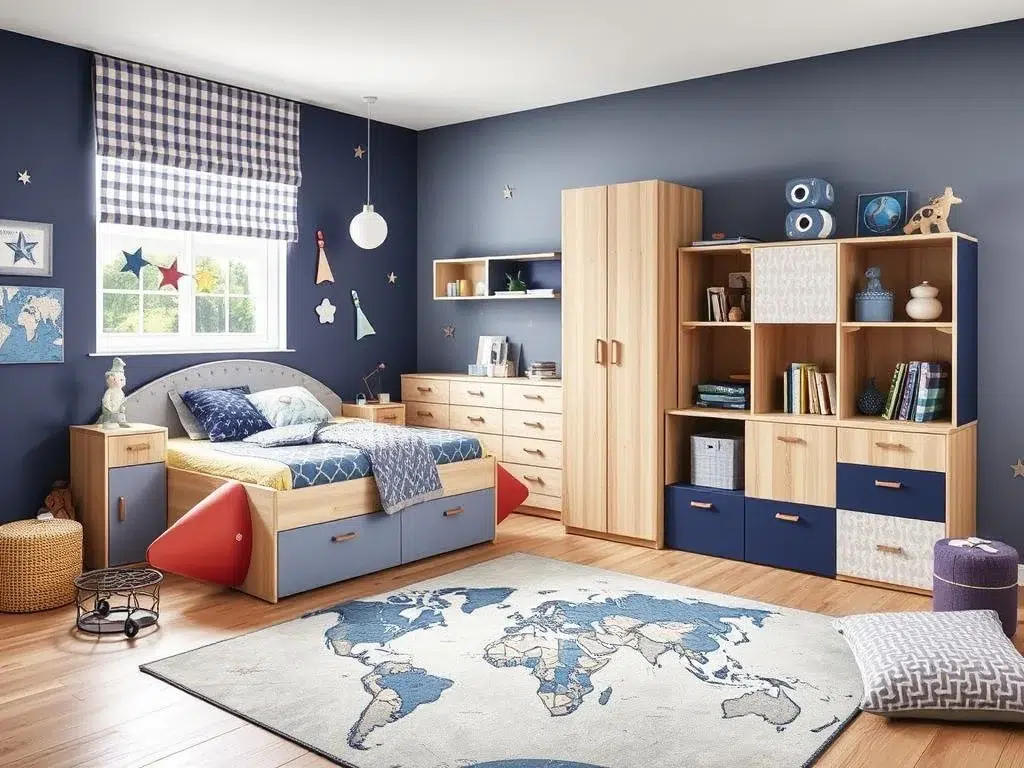 Nieuwe Sfeer's Droomreiziger kinderkamer collectie met ruimte- en avontuurthema Nieuwe Sfeer's Droomreiziger kinderkamer collectie met ruimte- en avontuurthema