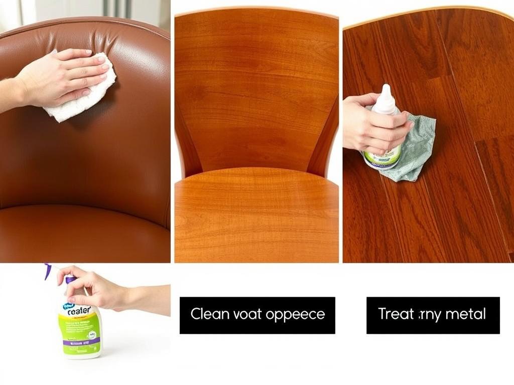 Onderhoud van verschillende materialen voor stoere eetkamerstoelen