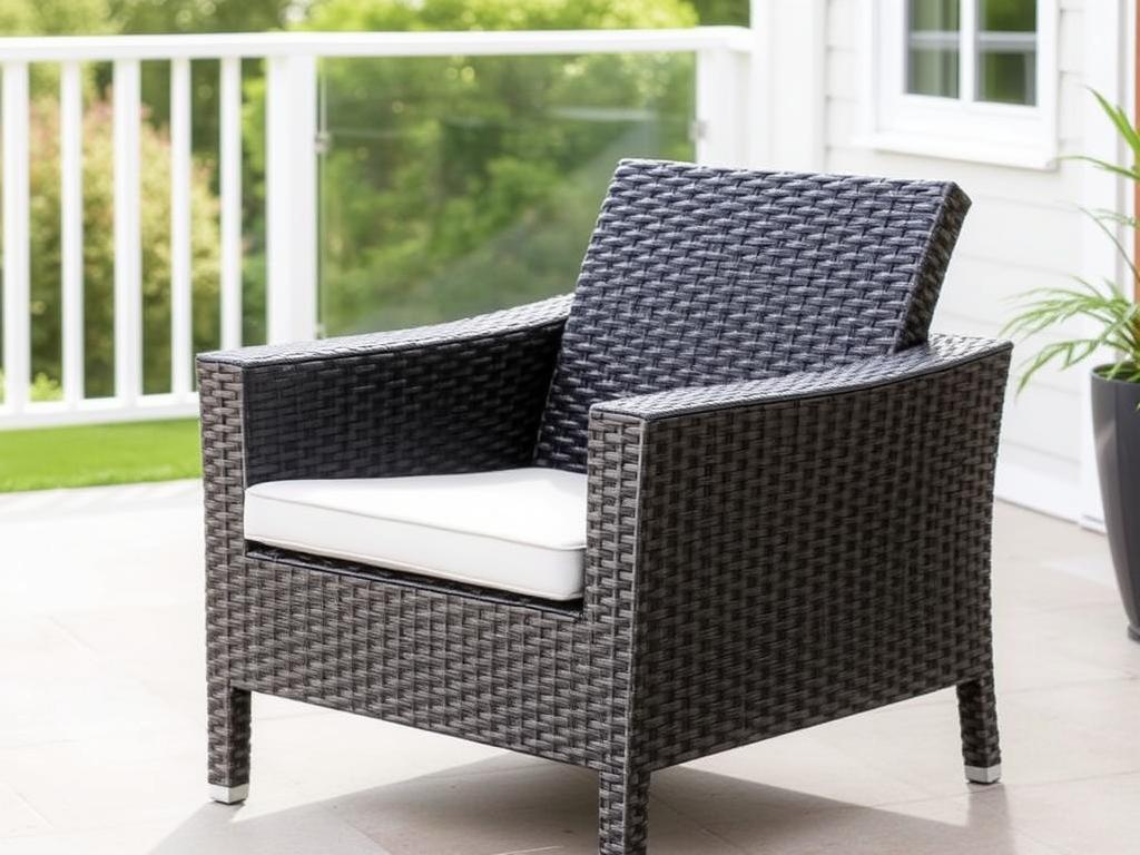 VidaXL polyrattan tuinstoel die het hele jaar buiten kan blijven staan VidaXL polyrattan tuinstoel die het hele jaar buiten kan blijven staan