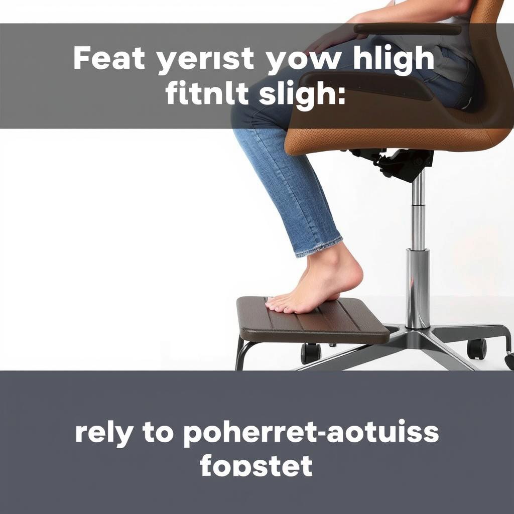Voetensteun voor gebruik bij een stoel met te hoge zithoogte Voetensteun voor gebruik bij een stoel met te hoge zithoogte