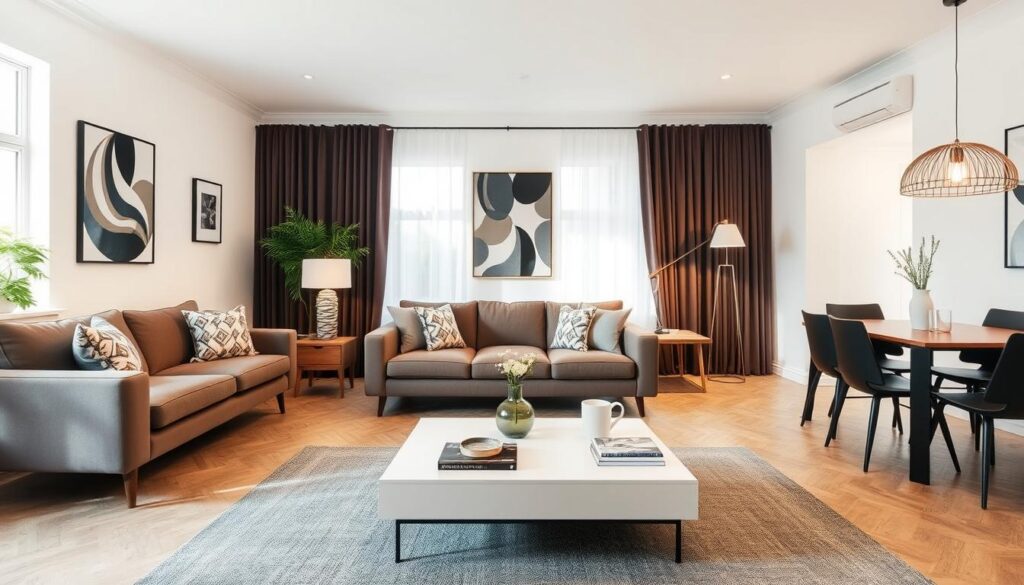 Woonkamer met nieuwe meubels na gemiddelde levertijd meubels Woonkamer met nieuwe meubels na gemiddelde levertijd meubels