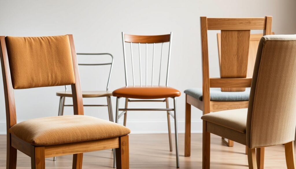 eetkamerstoelen materialen