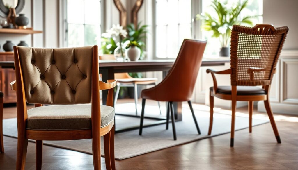 materiaalkeuze eetkamerstoelen