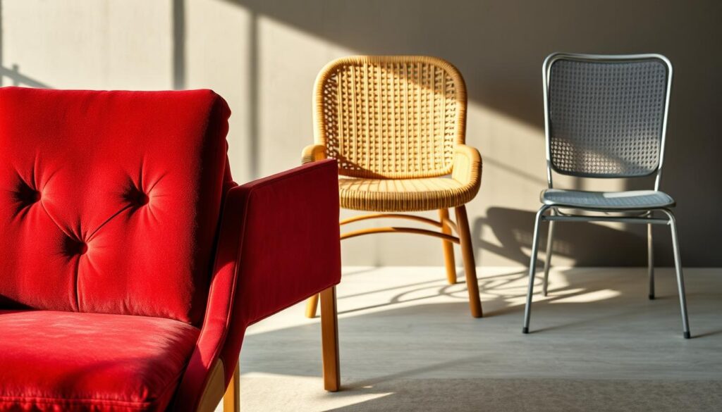 materialen eetkamerstoelen
