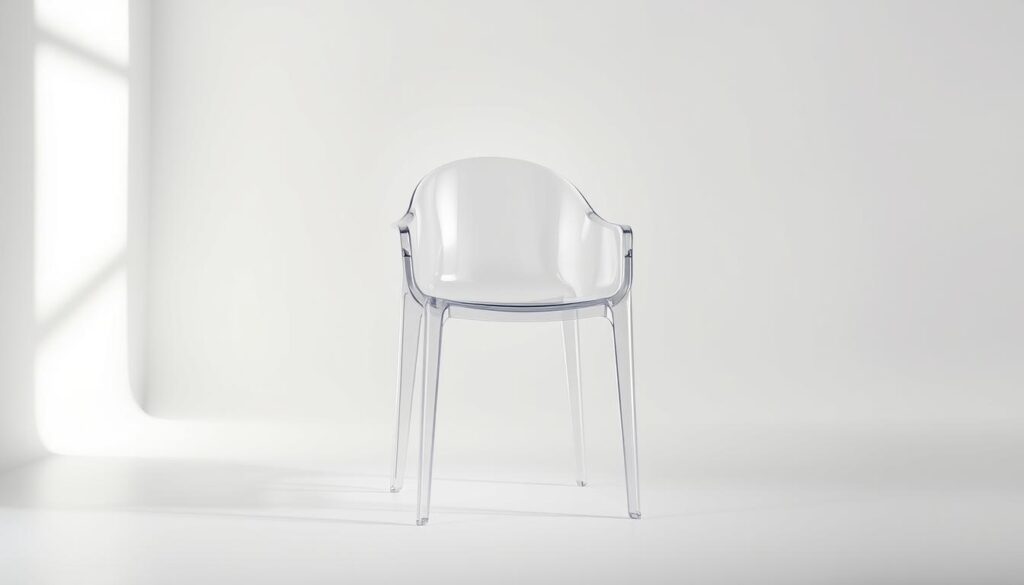 plastic stoel doorzichtig