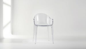 plastic stoel doorzichtig