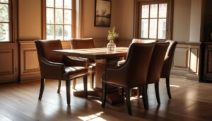 tuigleren eetkamerstoelen