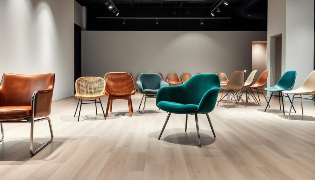 verschillende materialen eetkamerstoelen