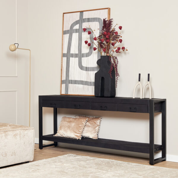 Sidetable Boaz ZWART | 180 cm