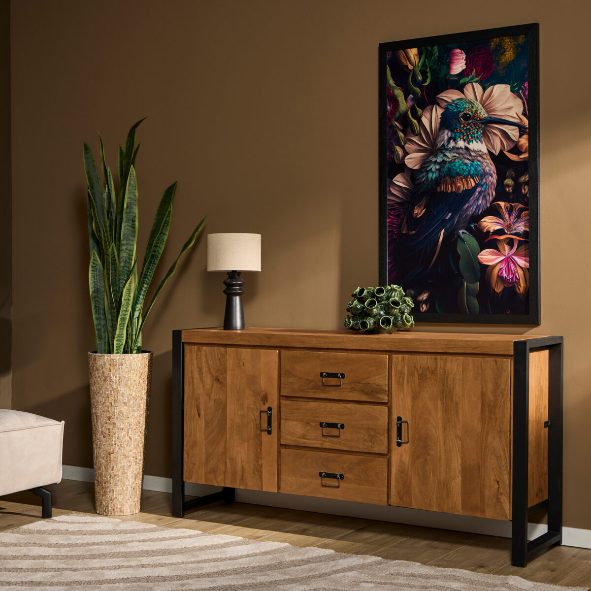 Dressoir Boaz 160 cm - Afbeelding 1