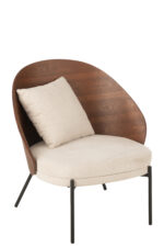 Ligstoel Lone Ply Wood Bruin/Grijs