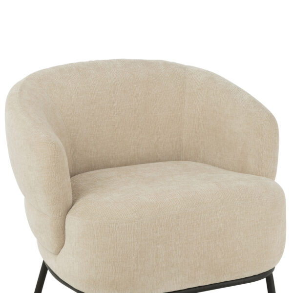 Ligstoel Mars Beige Populierenhout