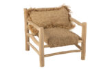 Stoel Timo Raffia/Teak Natuurlijk