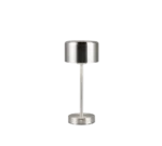 De REALITY Tafellamp JEFF is een moderne metalen tafellamp met een cilindrische kap, ronde voet en strak minimalistisch ontwerp.