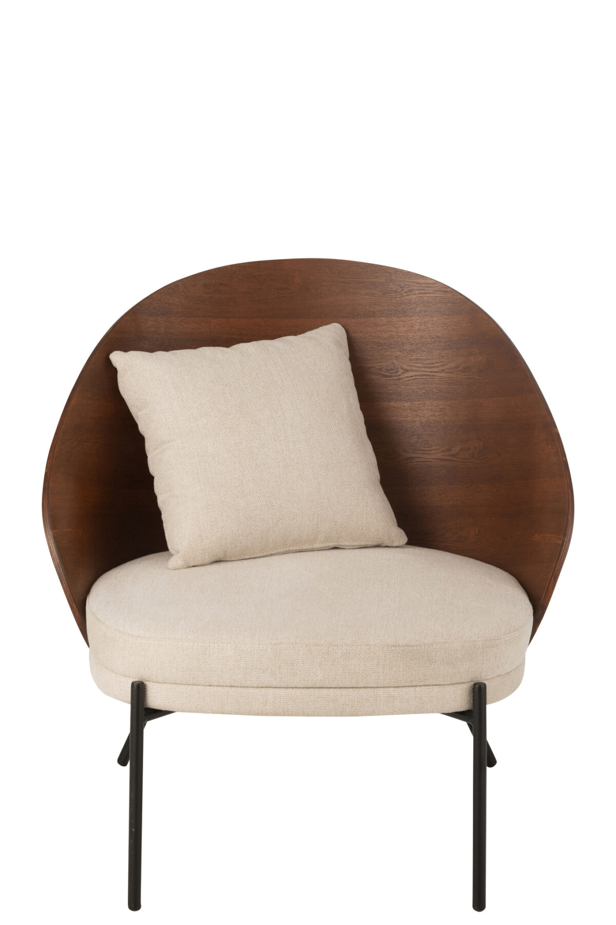 Ligstoel Lone Ply Wood Bruin/Grijs - Afbeelding 2
