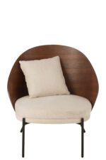 Ligstoel Lone Ply Wood Bruin/Grijs - Afbeelding 2