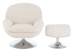 Relaxstoel + Voetenbankje Lay Room/Zilver - Afbeelding 2