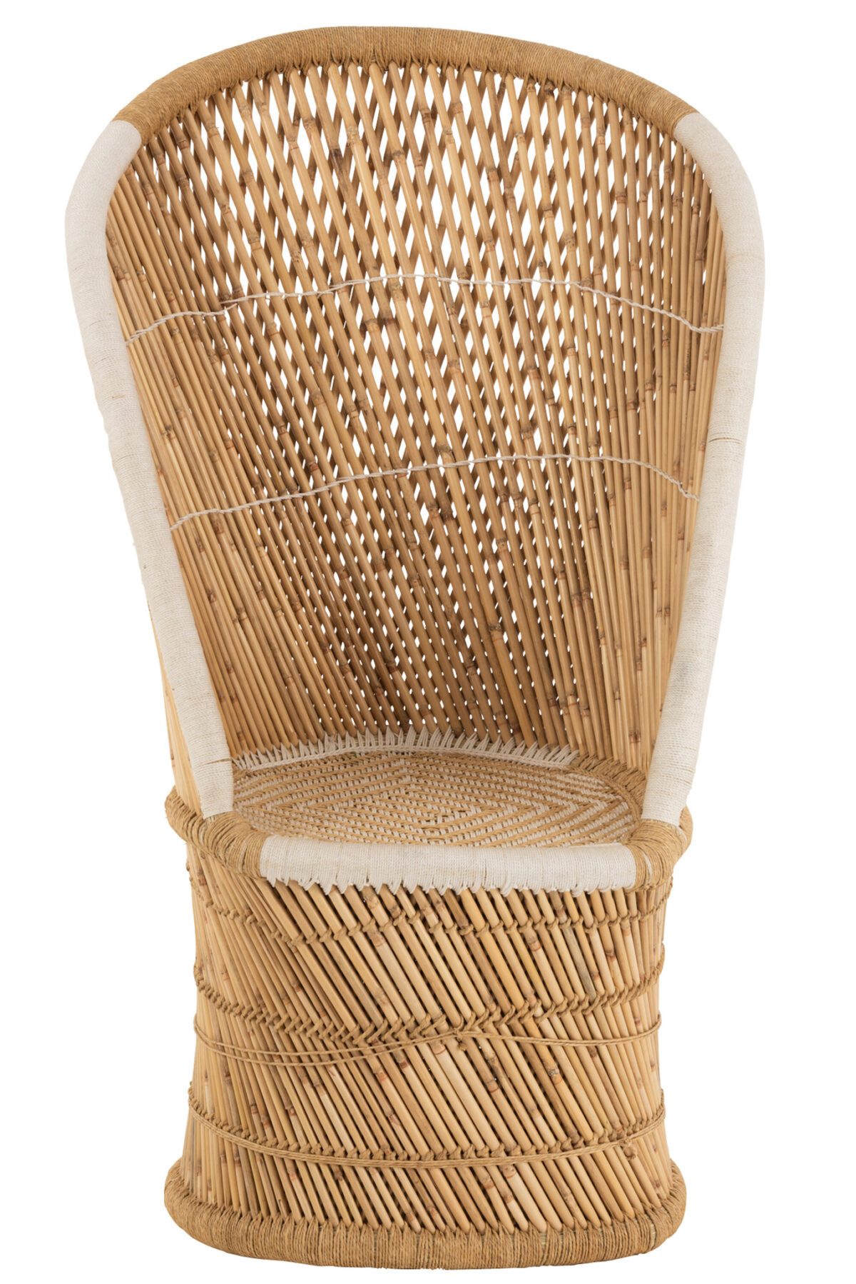 Stoelleuning Bamboe Natuur/Wit Volwassene - Afbeelding 2