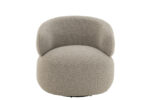Draaistoel Rond Populierenhout Taupe - Afbeelding 2