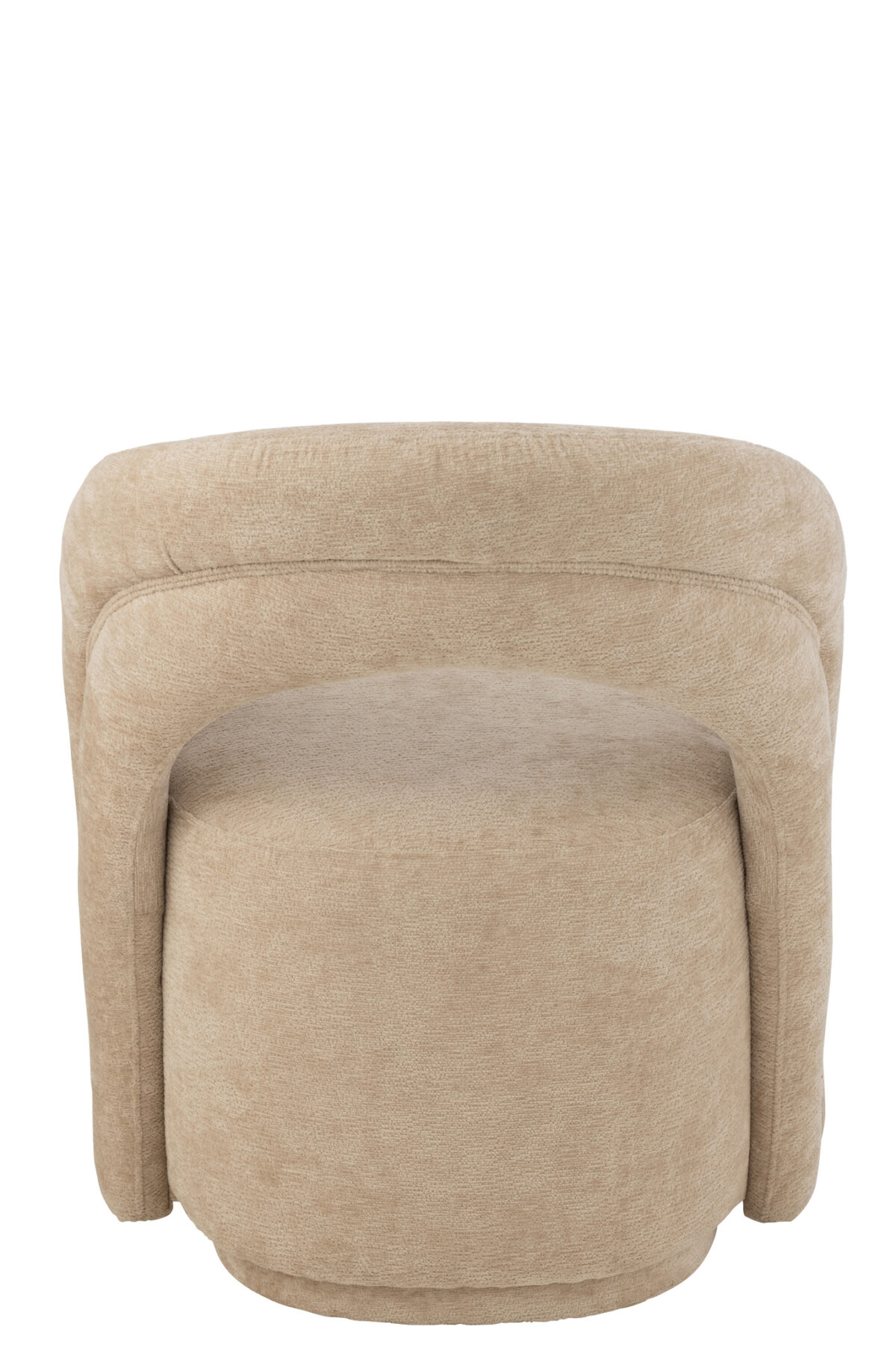 Bijzetstoel Beige Textiel Modern - Afbeelding 4