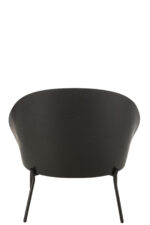Lounge Stoel Lone Zwart/Grijs Hout/Metaal - Afbeelding 4