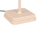 Een close-up van de beige, vierkante voet met afgeronde hoeken en centrale paal van de Reality Tafellamp Fernandez.