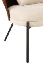 Ligstoel Lone Ply Wood Bruin/Grijs - Afbeelding 5