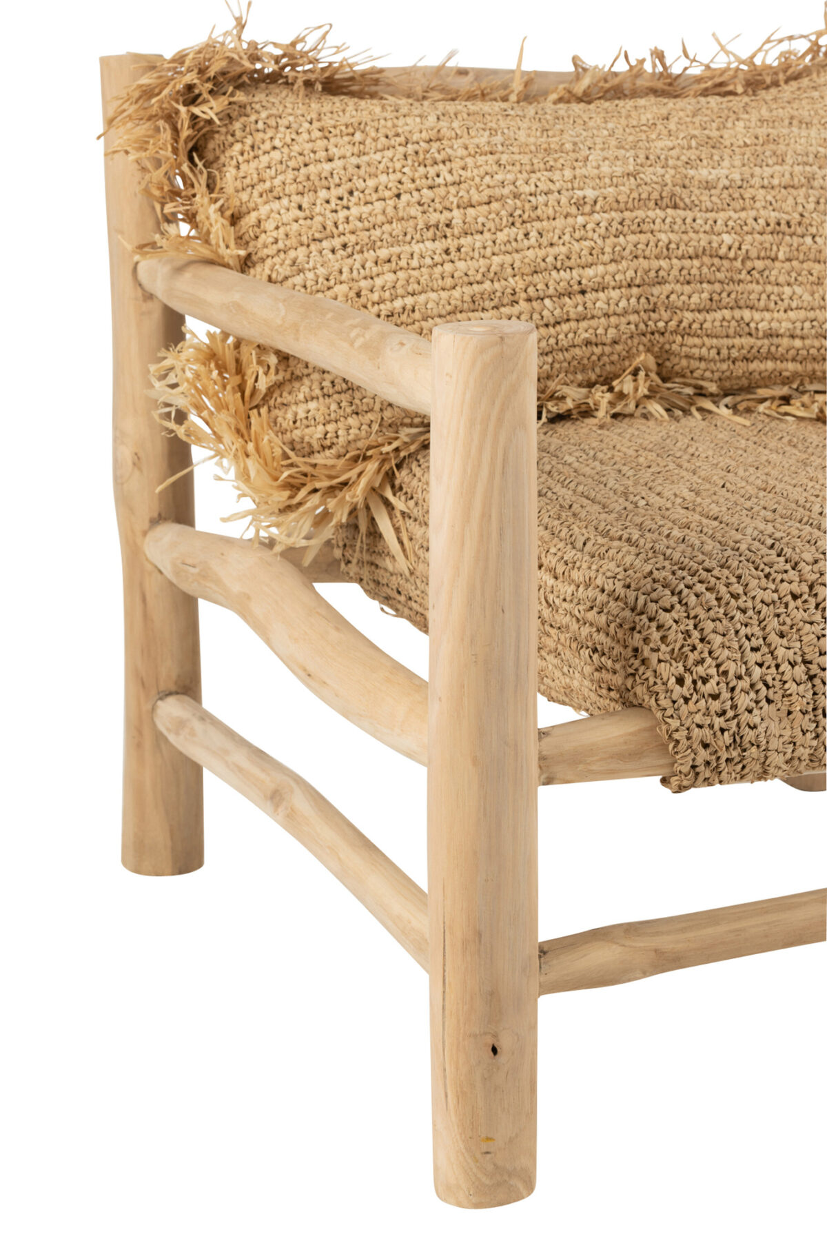 Stoel Timo Raffia/Teak Natuurlijk - Afbeelding 5