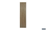 De SALE - Opbergkast 'Space' 2 deuren en 4 legplanken Sonoma (1c) is een hoge, smalle opbergkast met een natuurlijke houtnerfafwerking, rechtopstaand afgebeeld tegen een witte achtergrond. Het merk HOUSEAU staat rechtsonder.