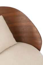 Ligstoel Lone Ply Wood Bruin/Grijs - Afbeelding 7