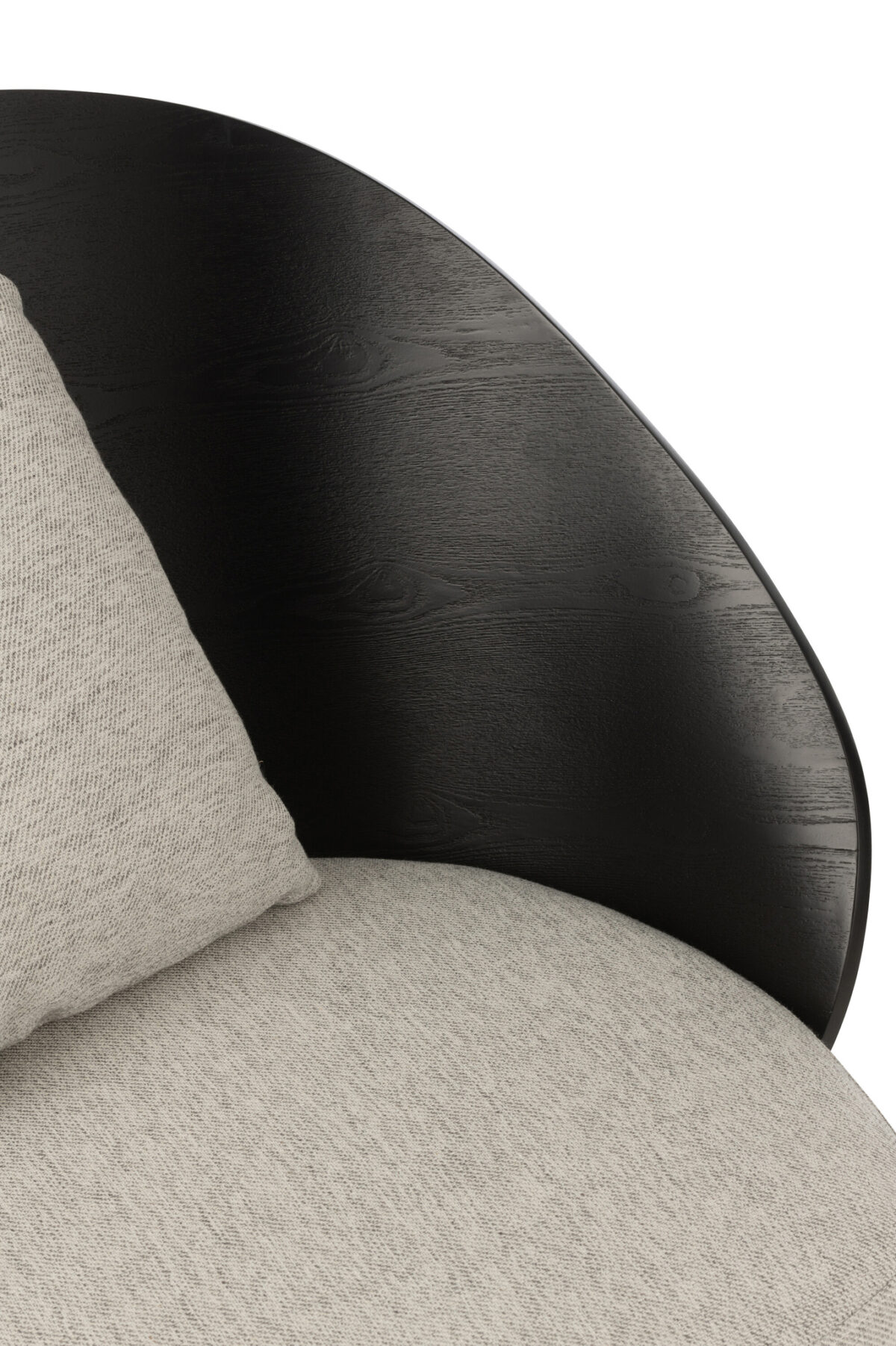 Lounge Stoel Lone Zwart/Grijs Hout/Metaal - Afbeelding 7