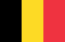 De afbeelding toont de vlag van België, met drie verticale strepen: zwart aan de linkerkant, geel in het midden en rood aan de rechterkant.