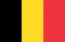 De afbeelding toont de vlag van België, met drie verticale strepen: zwart aan de linkerkant, geel in het midden en rood aan de rechterkant.