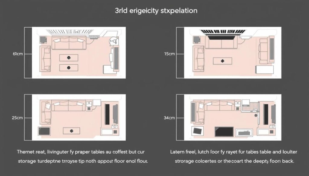 Verschillende meubelopstellingen voor een typische Nederlandse rijtjeswoning woonkamer