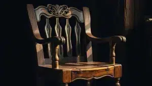 antieke houten stoel