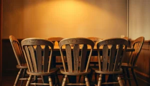houten eetkamerstoelen vintage