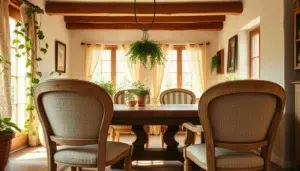 klassieke landelijke eetkamerstoelen