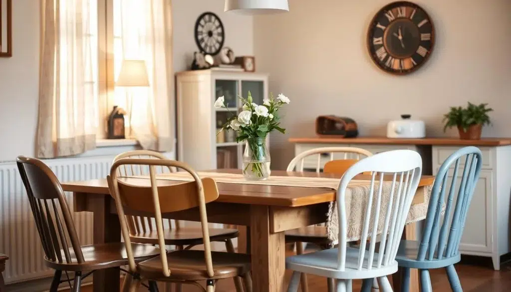 retro eettafel combinatie