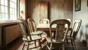 retro houten eetkamerstoelen