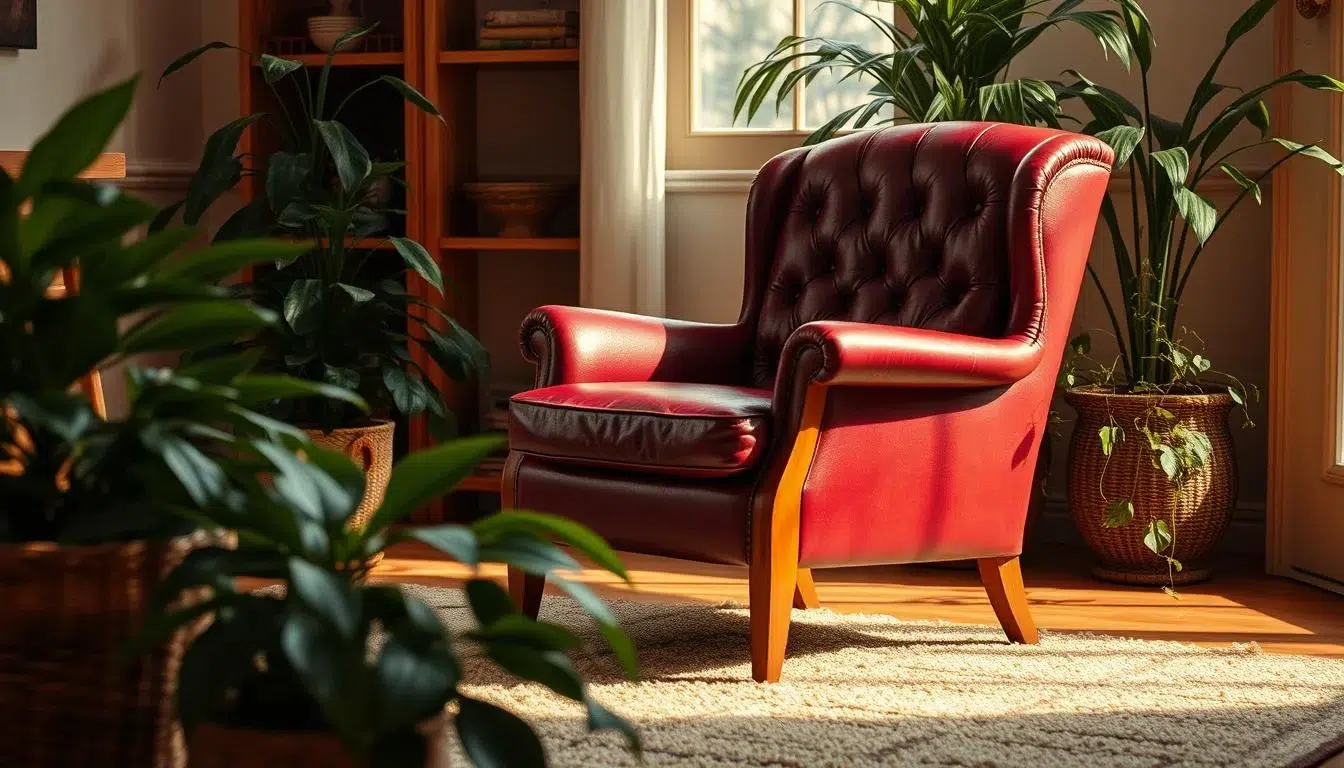 retro stoel in woning