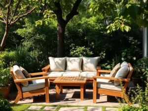 tuinset buiten laten staan