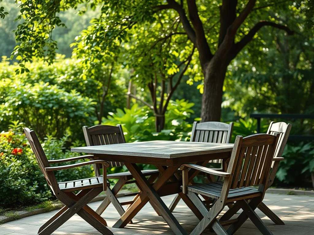 tuintafel buiten laten staan